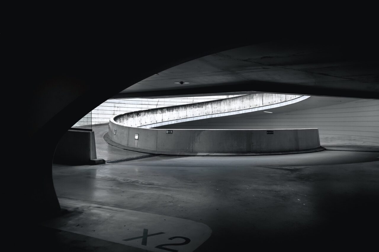 Modern concrete tunnel representing durable infrastructure and asset protection