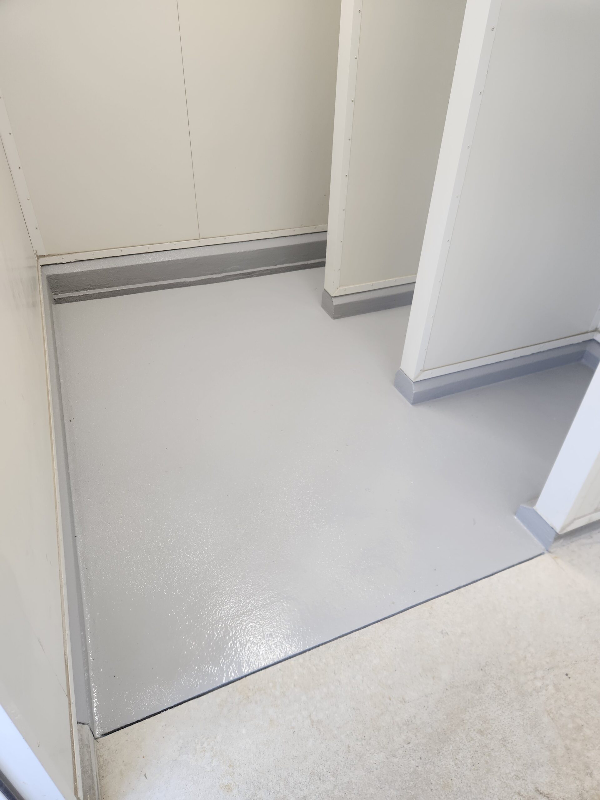 Polyurea protective coating applied to concrete surface at WDC Animal Shelter in Whangārei